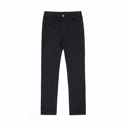 Jeans Casual Holgados con Tachuelas y Lavado Diamante - Image 11