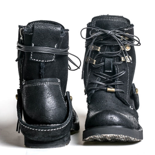 Botas Martin Vintage Japonesas de Lona para Exteriores - Image 4