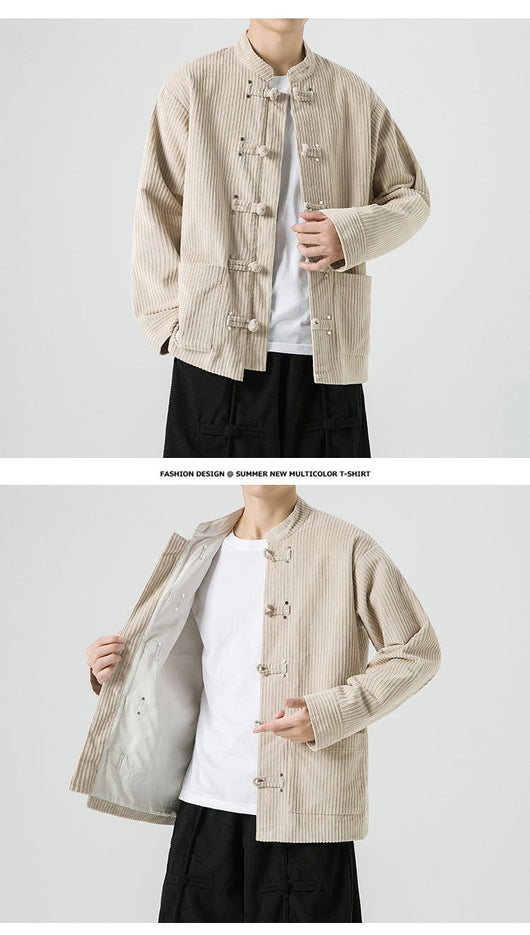 Chaqueta de Pana Han Mejorada - Abrigo Versátil de Algodón - Image 17