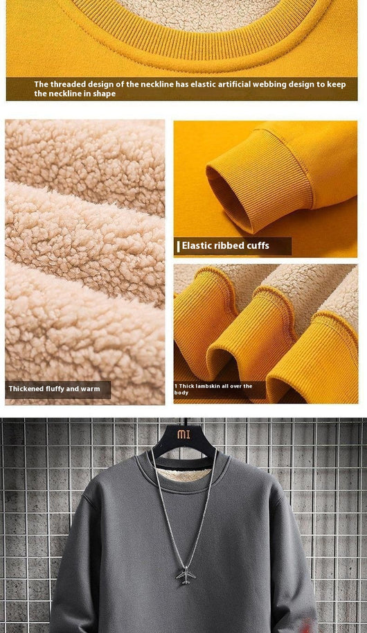 Sudadera con Capucha de Cuero de Cordero para Hombre - Image 20