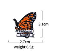 Broche Mariposa Elegante con Gota de Aceite - Diseño Personalizado - Image 3