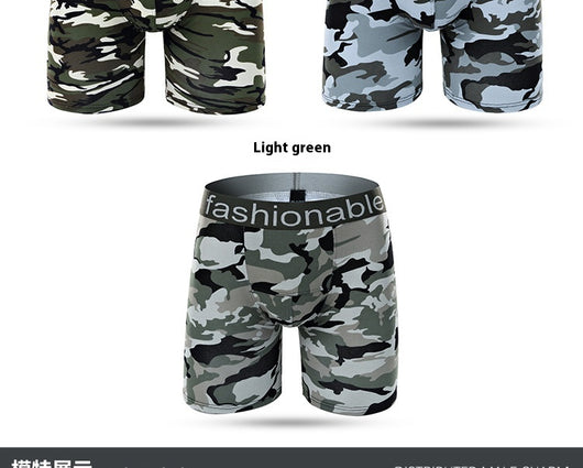 Boxers Largos de Algodón con Estampado Camuflaje para Hombre - Image 12