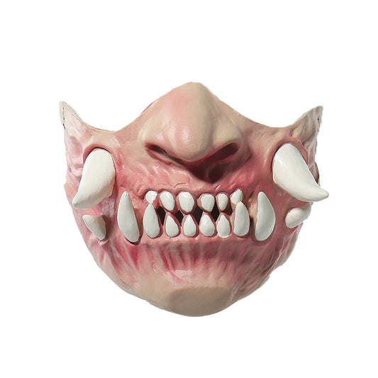 Máscara de Látex Terrorífica de Media Cara con Dientes de Horror - Image 2