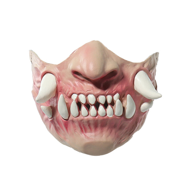 Máscara de Látex Terrorífica de Media Cara con Dientes de Horror - Image 2