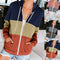 Cardigan Sudadera con Capucha y Contraste de Colores para Mujer - Estilo Europeo Otoño Invierno