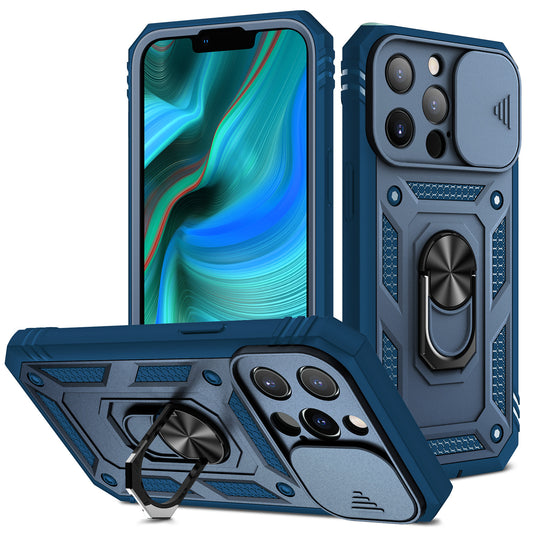 Funda Magnética para Celular con Ventana Deslizable y Soporte