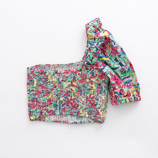 Blusa Asimétrica con Hombro Inclinado Slim Fit - Image 2