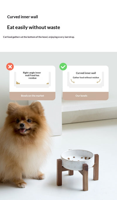 Comedero Elevado Doble para Mascotas con Cuencos de Cerámica Antiderrames - Image 9