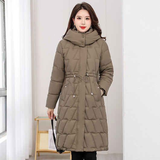 Abrigo Acolchado Slim Fit Talla Grande para Mujer - Invierno - Image 11