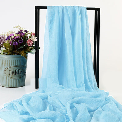 Pañuelo de Seda Simulada para el Sol - Chal Protector UV para Mujer - Image 24