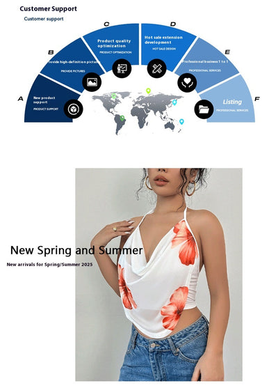 Blusa Halter Estilo Vacacional Hot Girl - Image 11