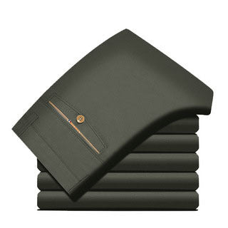 Pantalones Rectos de Vestir para Hombre Maduro - Image 12