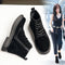 Botas Martin de Cuero para Mujer con Tacón Plano Mate