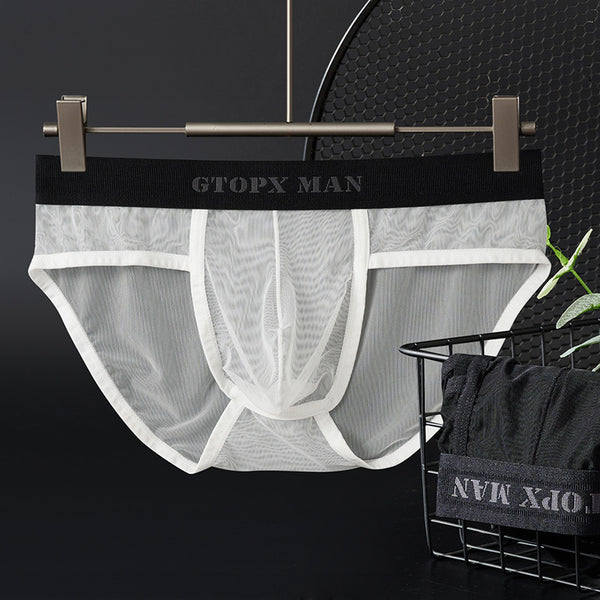 Calzoncillos de Malla Transparente de Seda de Hielo para Hombre