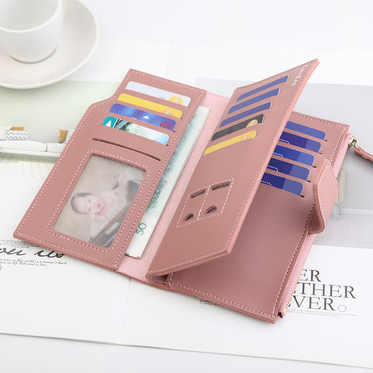 Cartera Larga para Mujer con Cierre de Cremallera y Compartimentos para Tarjetas - Image 13