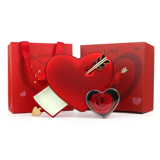 Caja de Joyería Doble Corazón en Plástico - Image 6