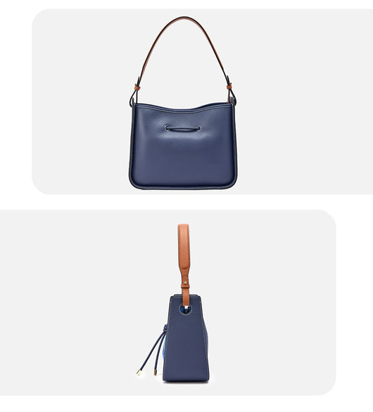 Bolso de Cuero Genuino Estilo Minimalista Lujo - Gran Capacidad - Image 13