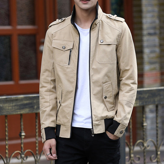 Abrigo Coreano de Algodón para Hombre Talla Grande - Image 3