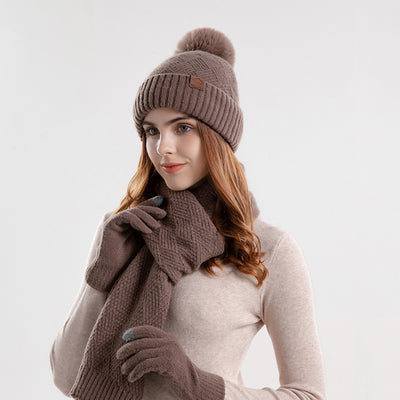Gorro de Lana Tejido Estilo Coreano para Mujer - Diseño Moderno e Invierno - Image 6