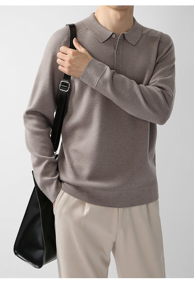 Suéter de Punto Casual en Lana de Cordero - Diseño Liso y Moderno - Image 20