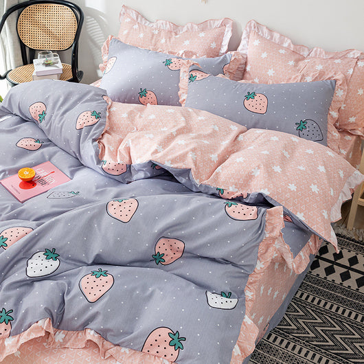 Juego de Cama Infantil Princesa 4 Piezas - Funda Nórdica y Sábanas Corazones - Image 6