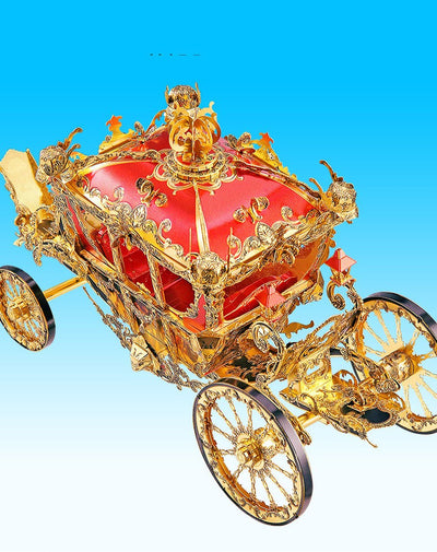 Carruaje de Princesa 3D - Puzzle Metálico Calabaza Armable - Image 8