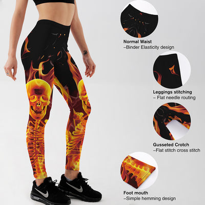 Pantalones Yoga Estampado Calavera Personalidad Halloween - Image 18