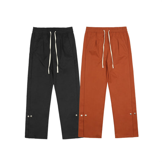 Pantalones Rectos Cintura Elástica con Parches Estilo Street - Image 12