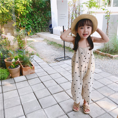 Jumpsuit de Pierna Ancha con Tirantes para Niña - Image 2