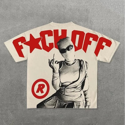 Camiseta Retro Holgada para Mujer con Estampado Gráfico de Algodón - Image 17
