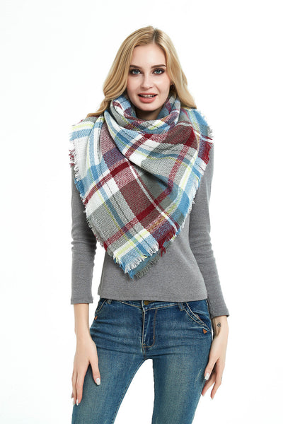 Pañuelo Cuadrado Talma para Mujer - Cuello Calentador Talla Grande - Image 5