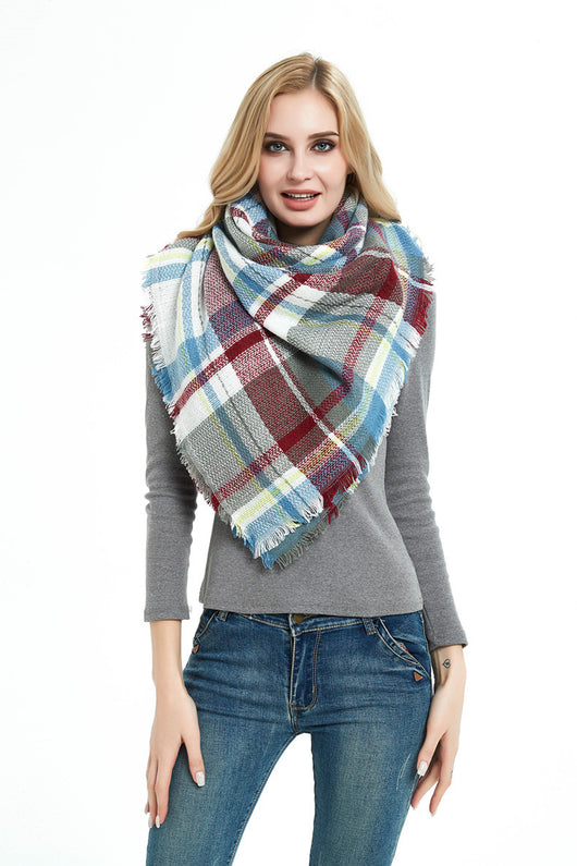 Pañuelo Cuadrado Talma para Mujer - Cuello Calentador Talla Grande - Image 5