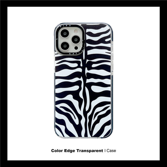 Funda Transparente con Diseño Cebra para Teléfono