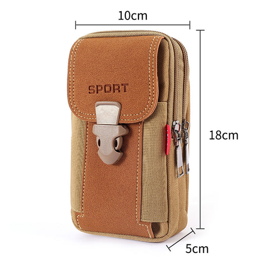 Bolsa Vertical Multifuncional de Lona para Cintura - 6.5 Pulgadas - Image 7