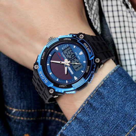 Reloj Solar para Hombre Fashion Resistente al Agua