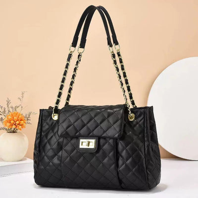 Bolsa Mensajera de Hombro con Bordado Geométrico y Gran Capacidad - Image 3