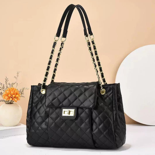 Bolsa Mensajera de Hombro con Bordado Geométrico y Gran Capacidad - Image 3