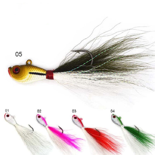 Señuelo Luminoso para Pesca en Mar con Cabello de Venado Multicolor - Image 5