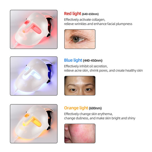 Mascarilla Facial LED con Luz de Colores y Carga Inalámbrica - Image 5