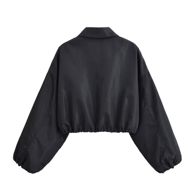 Chaqueta Minimalista Otoñal con Cuello Solapa y Falda Integrada - Image 10