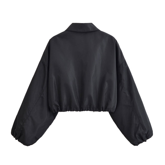Chaqueta Minimalista Otoñal con Cuello Solapa y Falda Integrada - Image 10