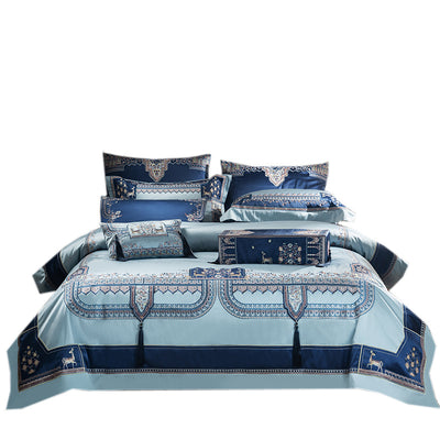 Juego de Cama Algodón Pima Largo de Lujo Estilo Palacio