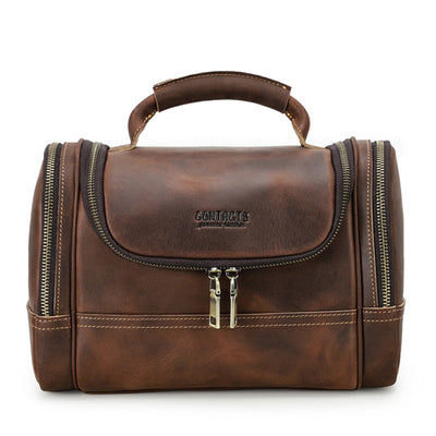 Bolsa Multiusos de Cuero Genuino Vintage - Portátil y Resistente - Image 6