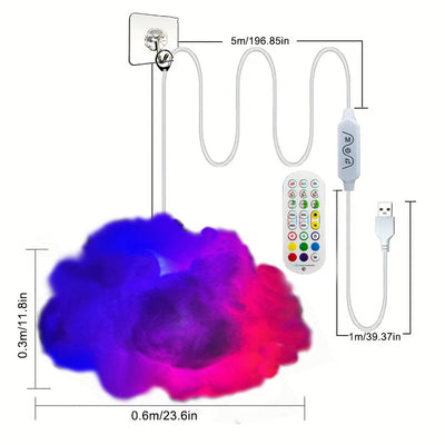 Luces LED Nube con Control Remoto y App - Iluminación Ambiental para Dormitorio - Image 5