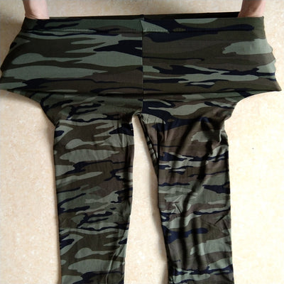 Leggings Cortos Estampado Camuflaje Militar para Verano - Image 4