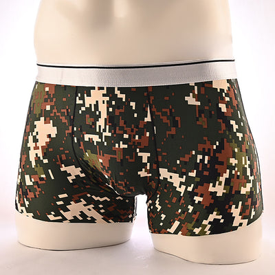 Boxers Hombre Estampado Floral Seda de Hielo Cintura Media Transpirables - Image 22