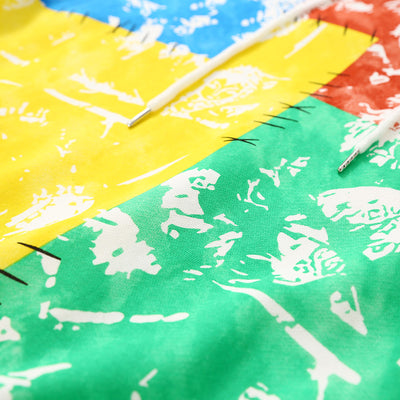 Sudadera con Capucha Hombre Contraste de Costuras y Graffiti - Image 4
