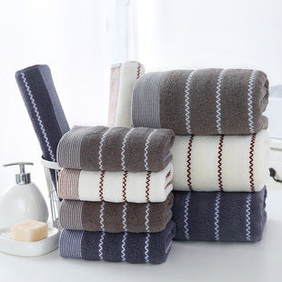 Juego de 3 Piezas Toallas de Algodón Pima con Pañuelo Jacquard Absorbente - Image 25