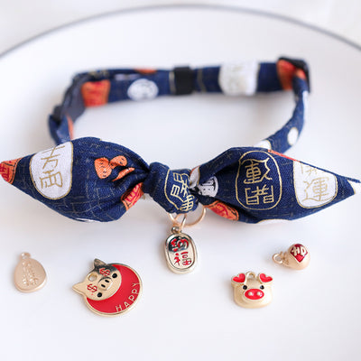 Collar Festivo para Mascotas con Lazo y Campana - Gato, Cachorro y Conejo - Image 37