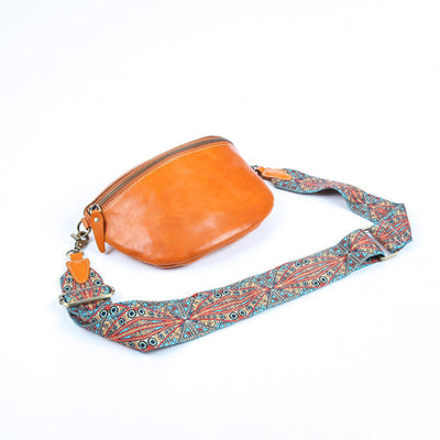 Bolso Bandolera de Cuero Curtido Vegetal para Mujer - Estilo Urbano - Image 14